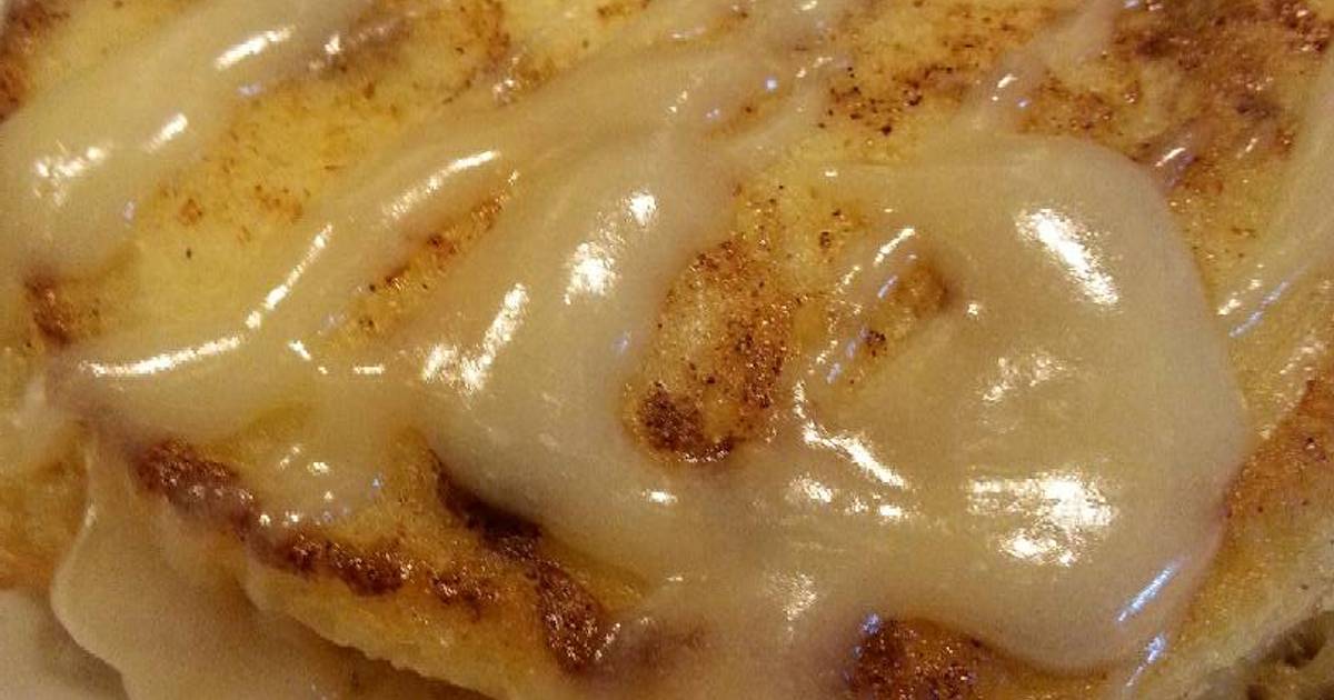 Cinnamon Roll Pancakes With Cream Cheese Glaze Recipe By Pam (Pammie ...