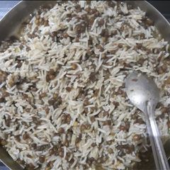 Kali Malka Dal aur chawal A picture of Kali Malka Dal aur chawal.