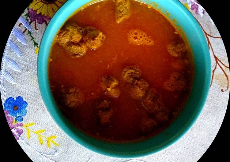 Recipe of Favorite Classic Tomato soup with Soya Chunks