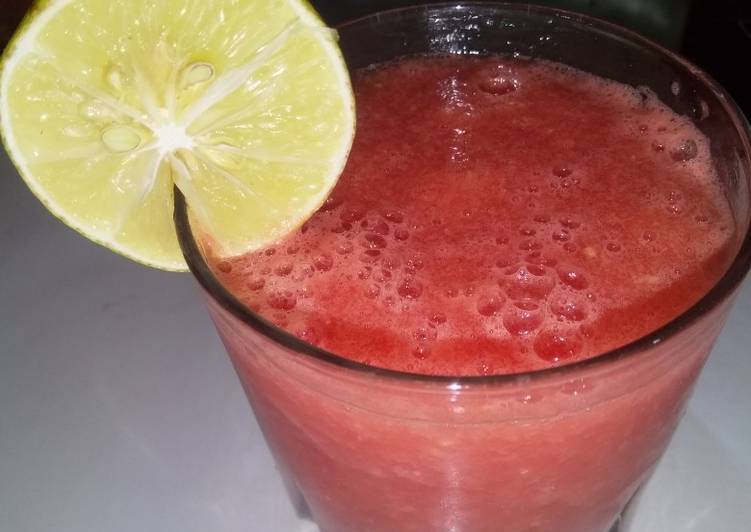 Langkah Mudah untuk Membuat Jus semangka nanas, Lezat
