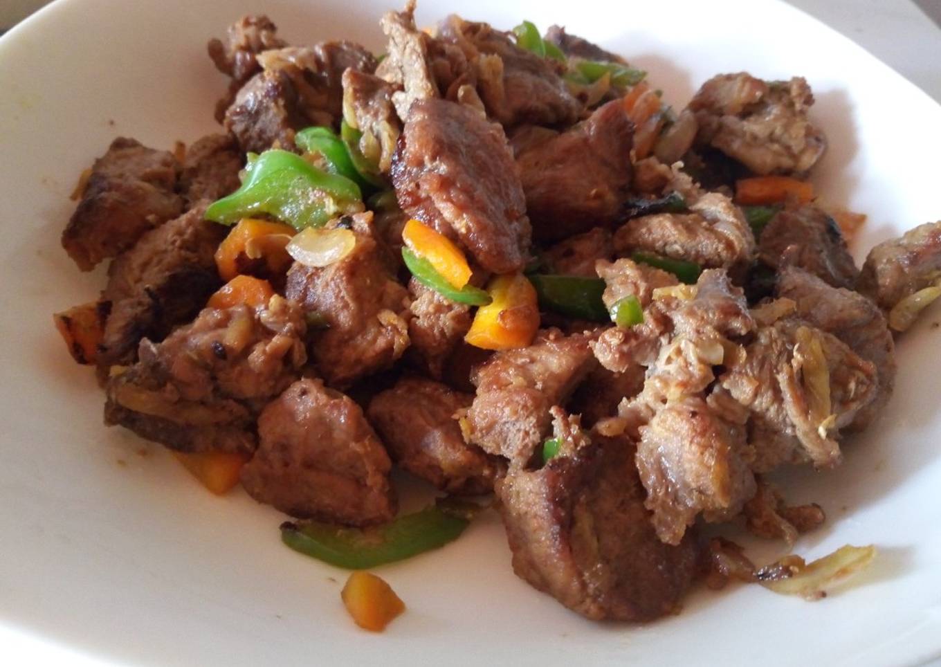 Easy Dry Fry Pork