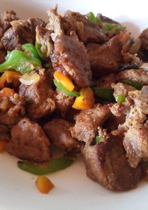A picture of Easy Dry Fry Pork.