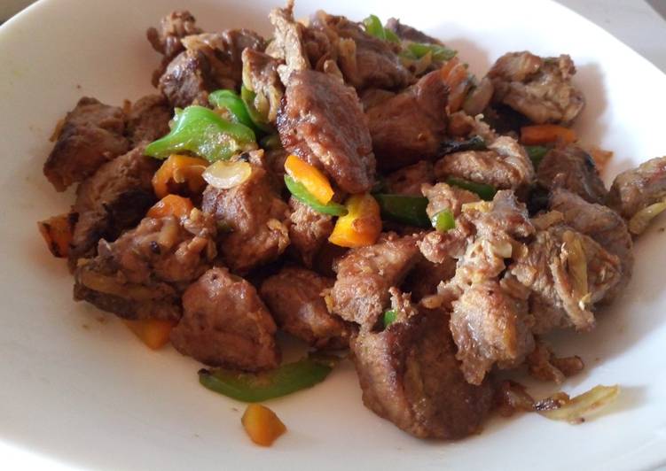 Recipe of Quick Easy Dry Fry Pork