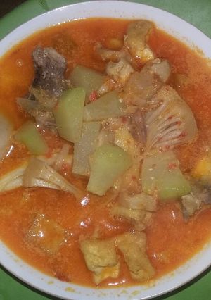 Foto resep Sayur lodeh nangka muda,labu siam,tahu,dan ayam