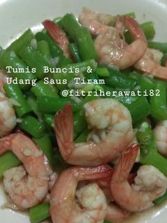 Foto resep Tumis buncis udang saus tiram