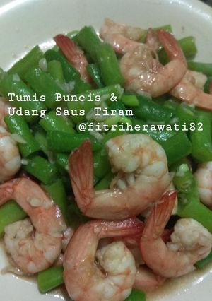 Foto resep Tumis buncis udang saus tiram