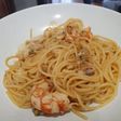 Spaghetti alla marinara (con sepia, gambones y almejas)