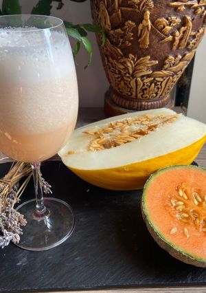 Une photo de Smoothie melon canari cantaloup🍋