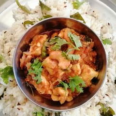 A picture of Kaju panner curry.