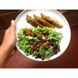Chicken Salad with Potato Wedges