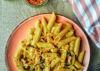 Fresh, Making Recipe Mushroom carbonara vegan Most Delicious