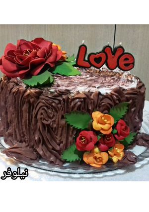 عکسی از دستور کیک تولد به شکل کنده درخت