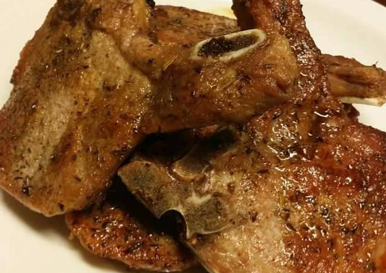 Steps to Prepare Ultimate Pan Seared Pork Chops