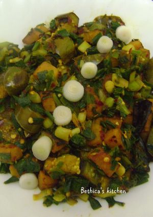 A picture of Spring Onion Curry.