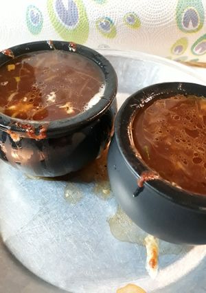 A picture of Strawberry Onion and Leek Soup.