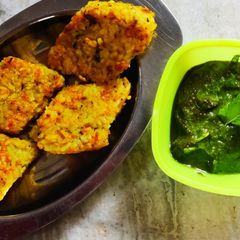 Rice tikki cutlets A picture of Rice tikki cutlets.