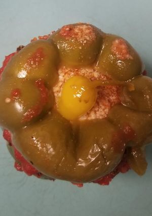 A picture of Easy Stuffed bell peppers.