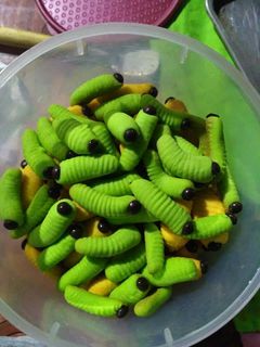 Foto resep 06. Kue Ulat Sagu warna warni