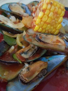 Foto resep Kerang hijau asam manis