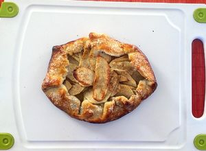 Una foto de Galette de manzana y canela