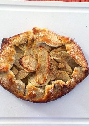 Una foto de Galette de manzana y canela