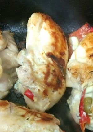 Una foto de Pollo relleno