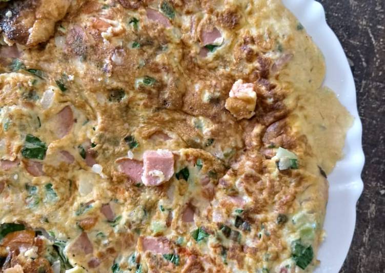 Recipe of Favorite Omelete com salsicha