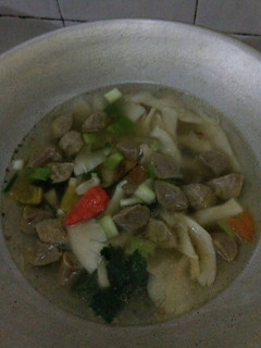 Foto resep Sop jamur tiram bakso