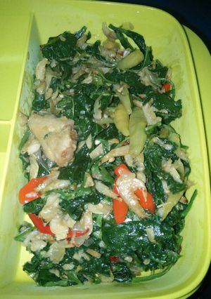 Foto resep Oseng daun lembayung (daun kacang panjang)