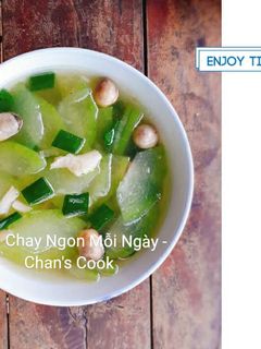 Hình của món Canh bí đao chay.