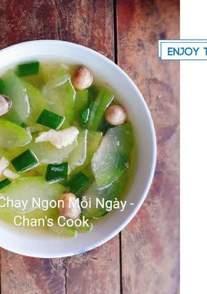 Hình của món Canh bí đao chay.