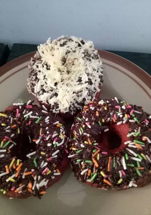 Foto resep Donat buah naga