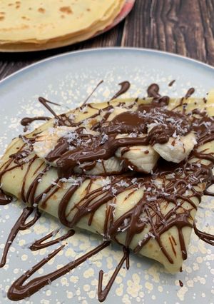 A picture of All-Coconut Crêpes *Gluten-Free *Lactose-Free.