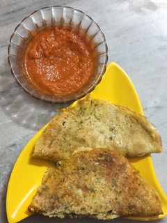 A picture of Besan Cheela.