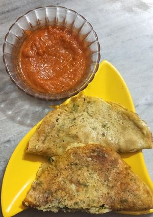 A picture of Besan Cheela.