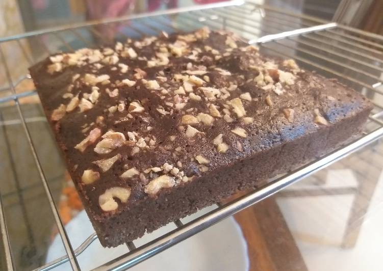 Easiest Way to Make Super Quick Homemade Eggless Walnut Brownie