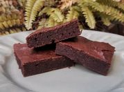 Una foto de brownie de batata