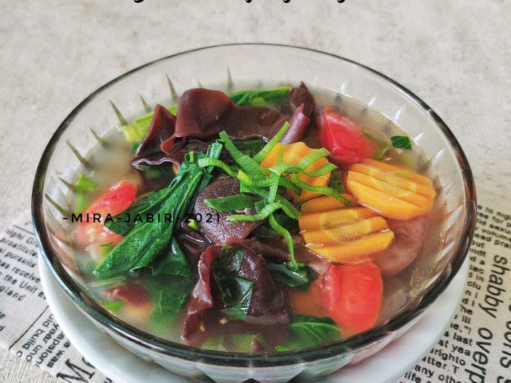 Resep: Sop Bening Jamur Kuping Sayuran Ekonomis