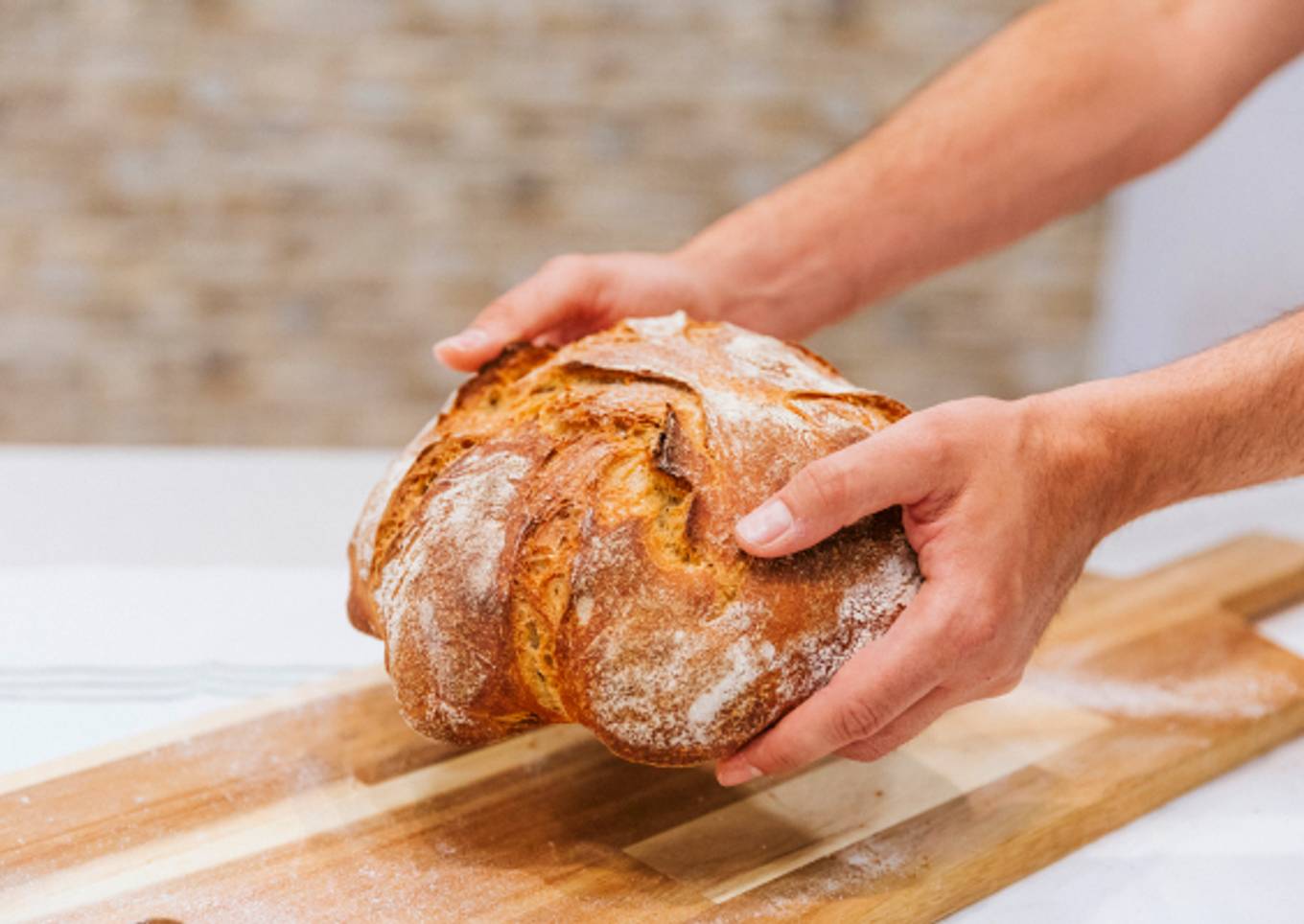 Hogaza de pan rústico