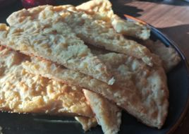 Fainá de queso y muzarella