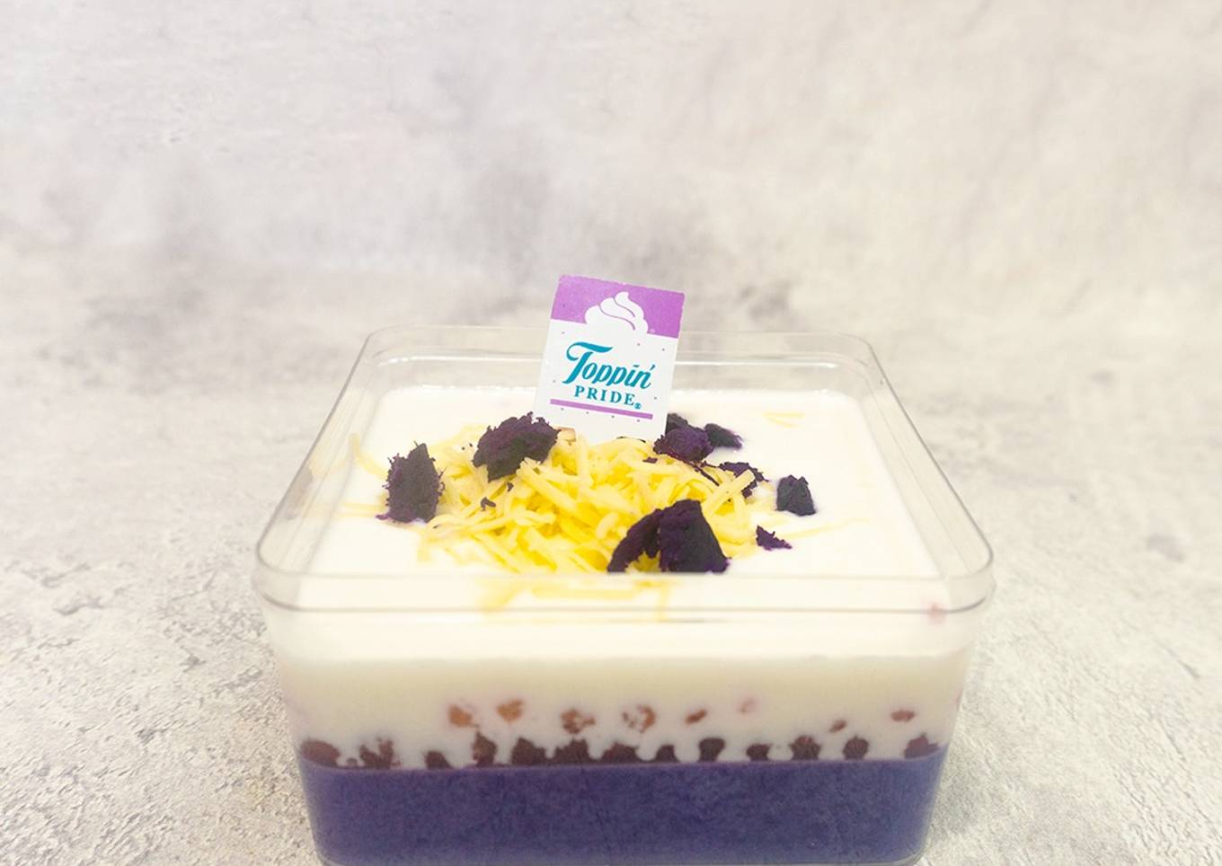 Ube Sago Milky Cheese Dessert