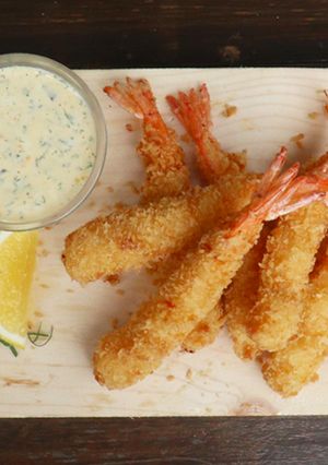 Foto resep Ebi Furai Ala HOKBEN: Rahasia Supaya Udang LURUS Dan KRISPI
