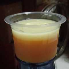 รูปของ Puding mangga dan saus vanilla