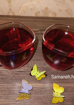 عکسی از دستور چای‌ آلبالو با هل و دارچین🌺