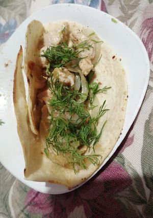 Una foto de Taco de pollo o pescado