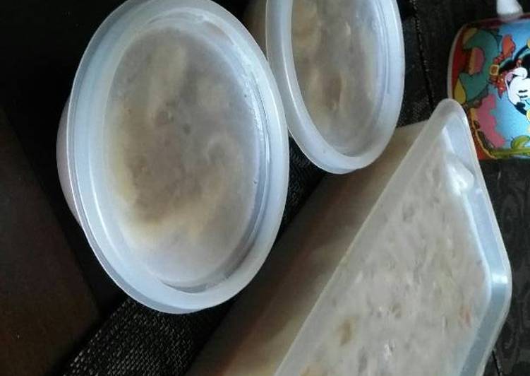 Resep Pudding milo lapis santan leci, Bikin Ngiler