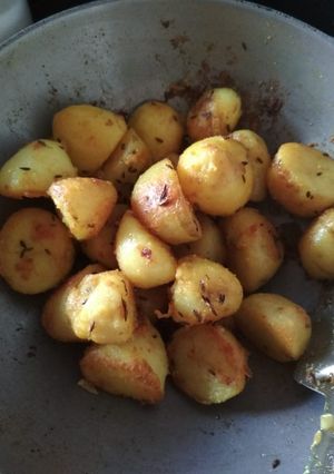 A picture of Jeera aaloo.