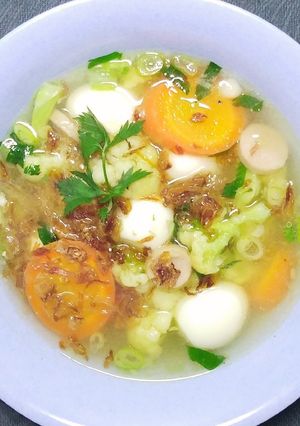 Foto resep Sop telur puyuh ala mamicay