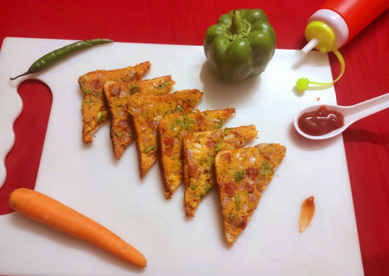 Vegetable toast