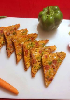 A picture of Vegetable toast.
